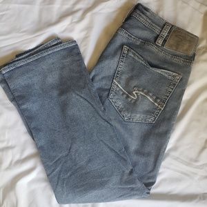 GREAT! Men's Silver Jeans W34×L32 Light Wash